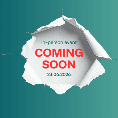 In-person event coming soon