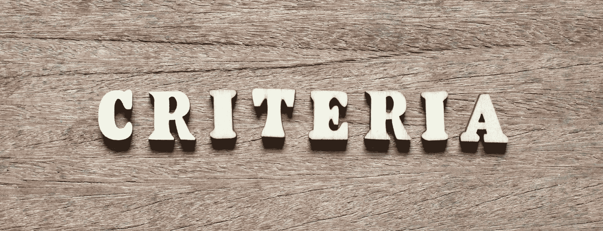 Criteria