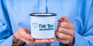 Fair Tax holding mug