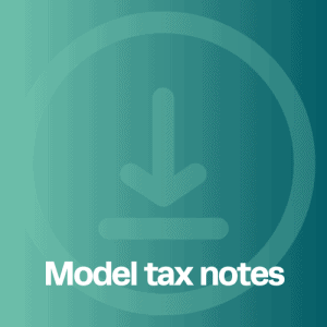 Model tax policy